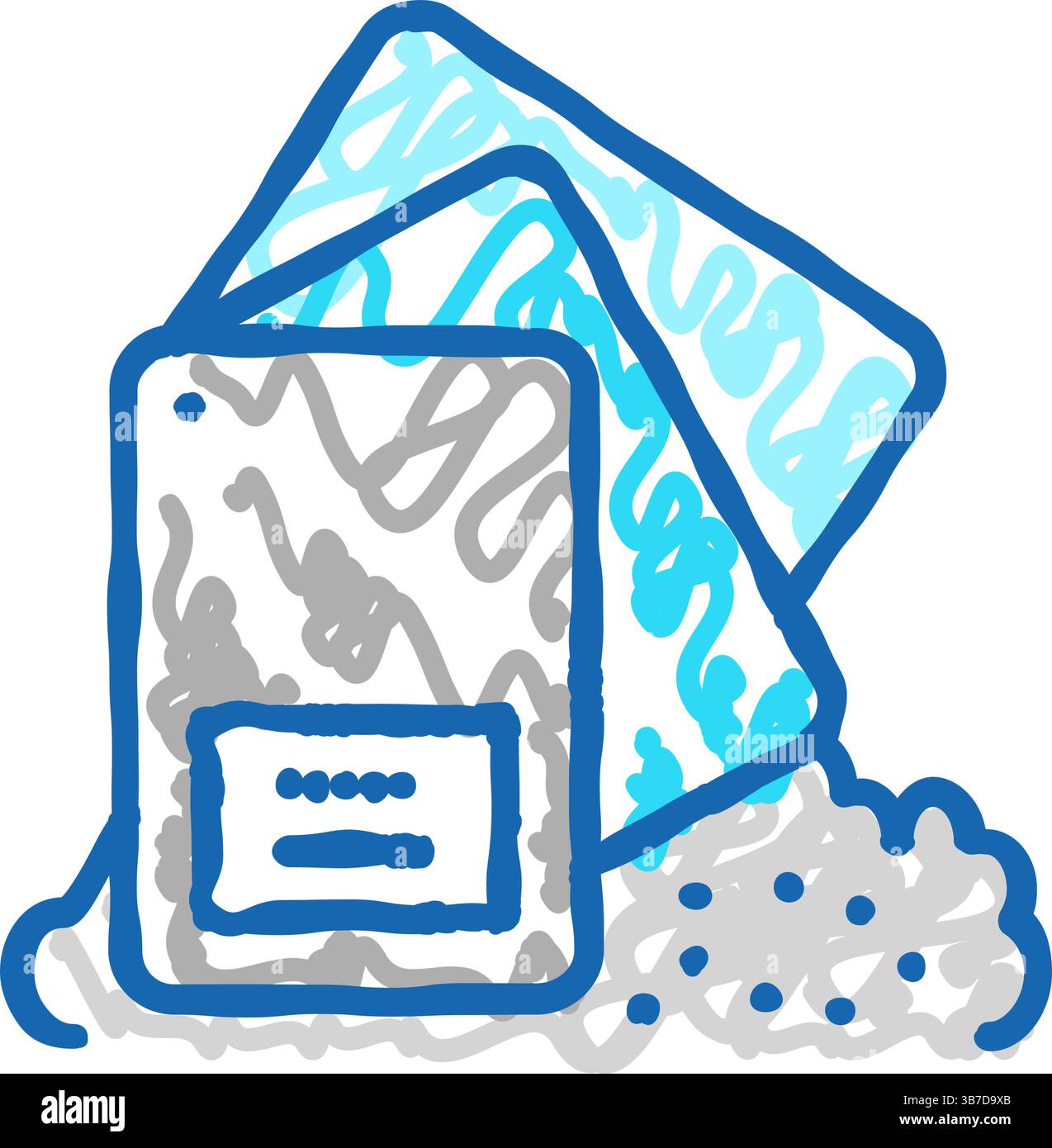 polyester resin thermoset icon doodle illustration Stock Vector Image ...