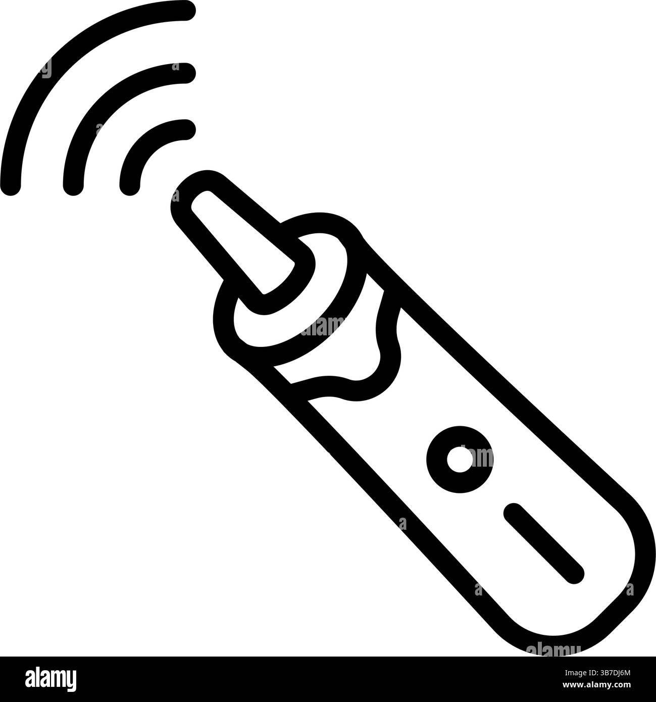 Smart Spoon Ear Stick Outline Icon. Device for Cleaning Ears Line ...