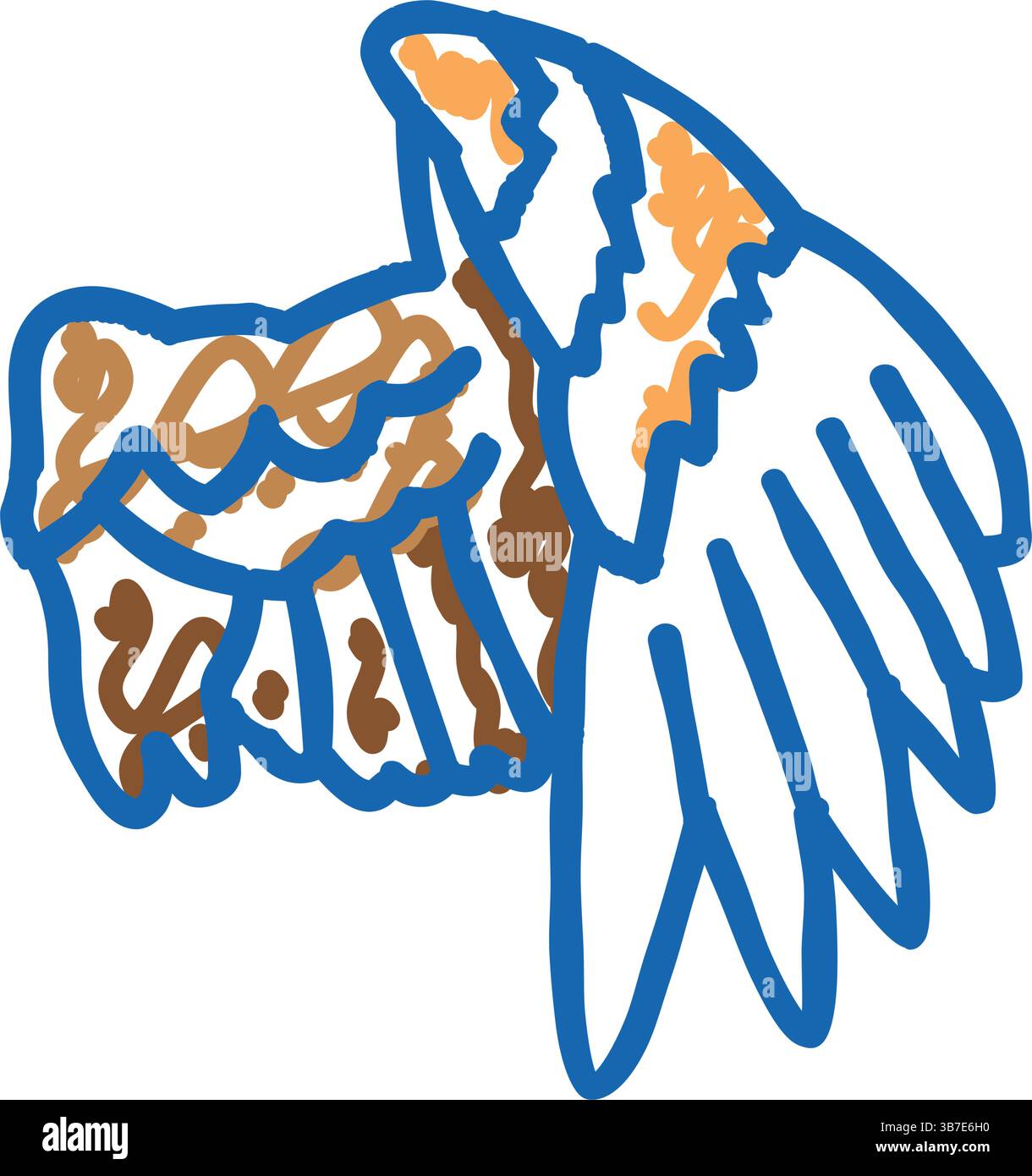 wing bird icon doodle illustration Stock Vector Image & Art - Alamy