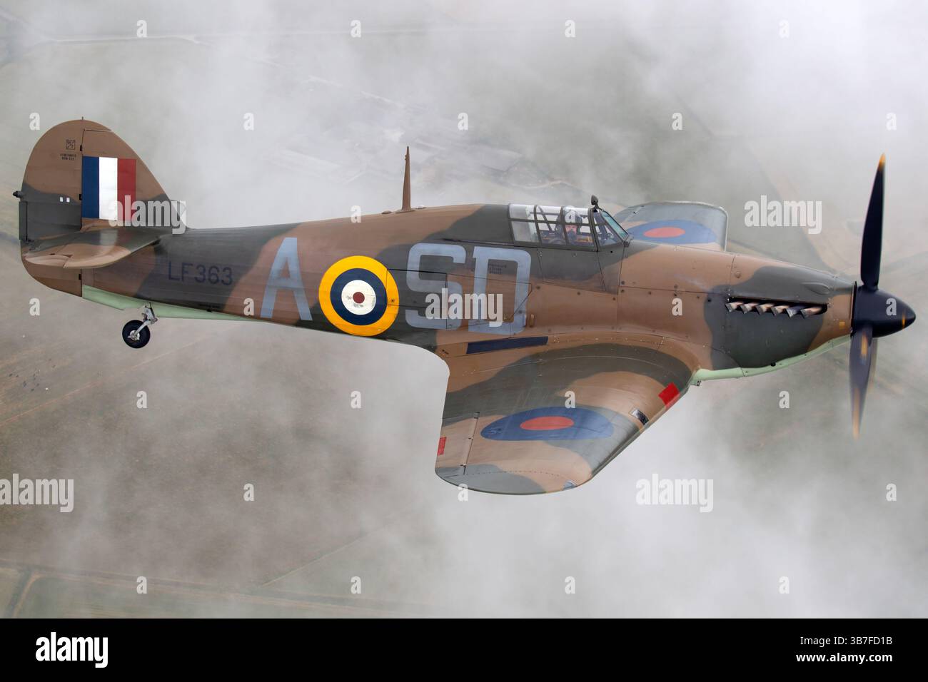 The Royal Air Force Hawker Hurricane Mk IIC, Reg. LF363, is part of the ...