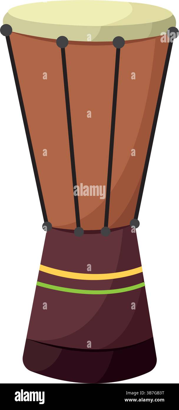 Tall brazilian hand drum. Vector illustration Stock Vector Image & Art ...