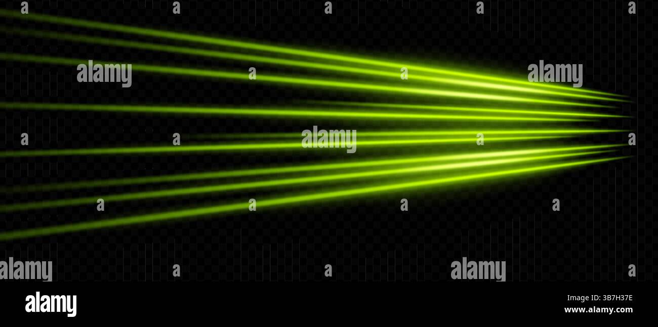 Soft green rays spreading across black background. Used for elegant ...