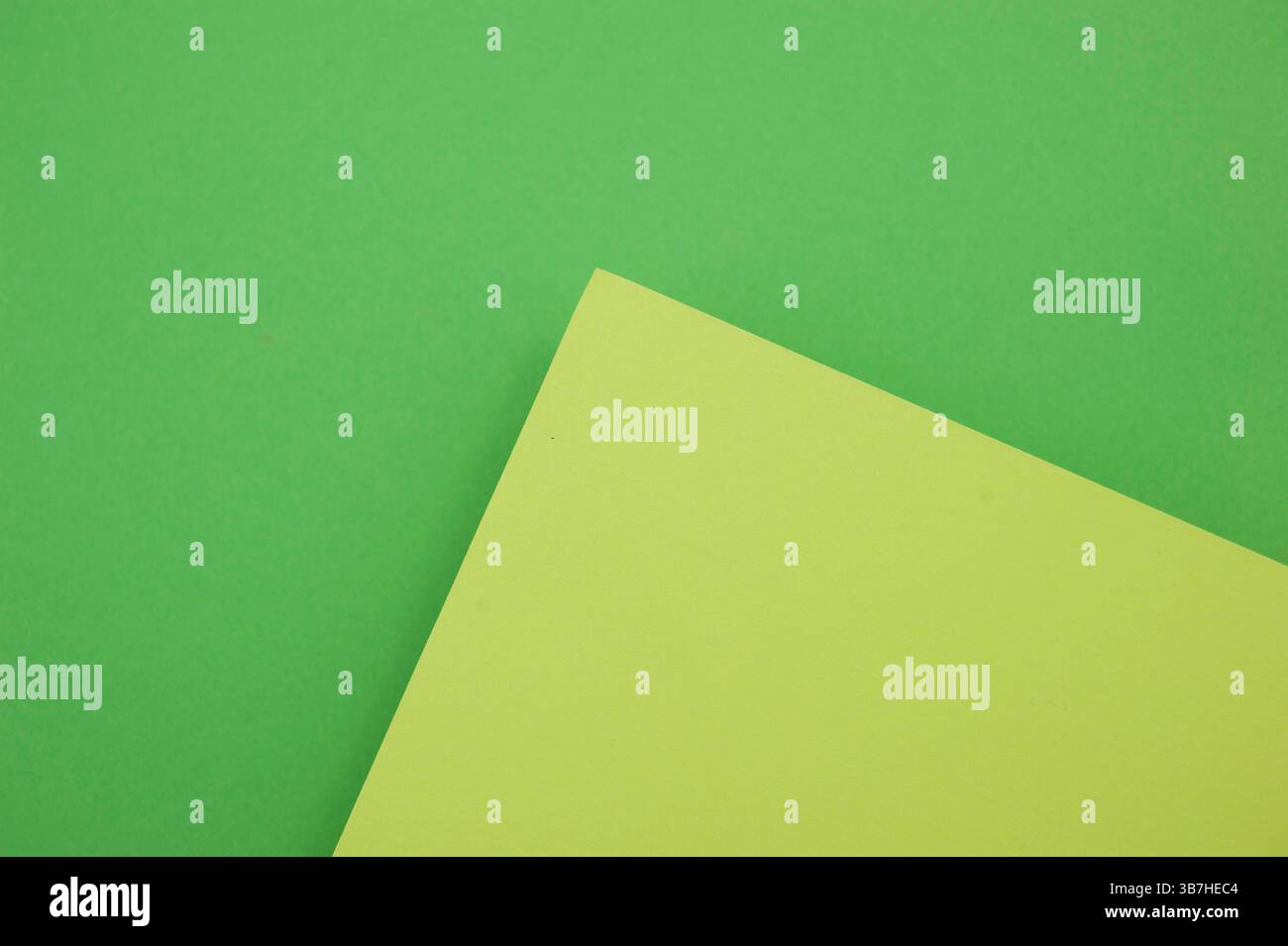 green and yellow paper background Stock Photo