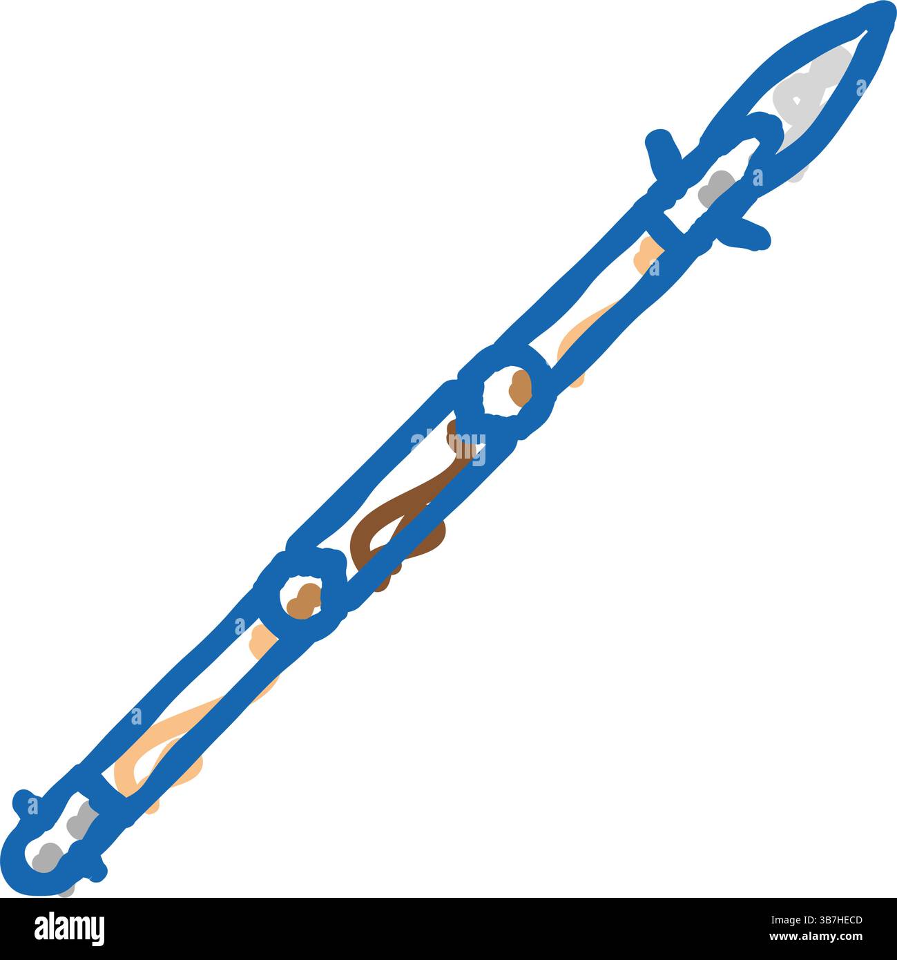 spear weapon icon doodle illustration Stock Vector Image & Art - Alamy