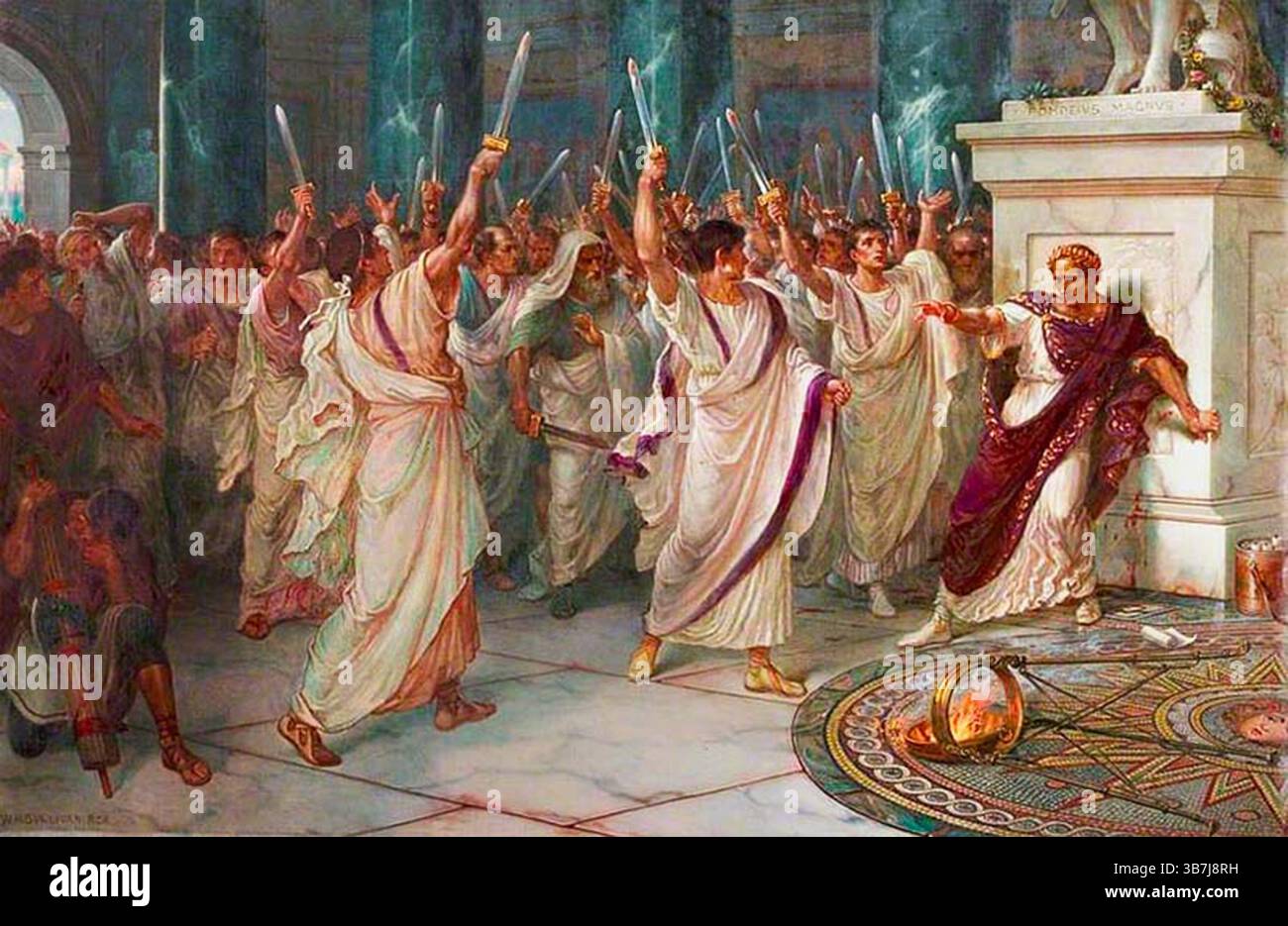 The Assassination of Julius Caesar by William Holmes Sullivan, c. 1888 ...