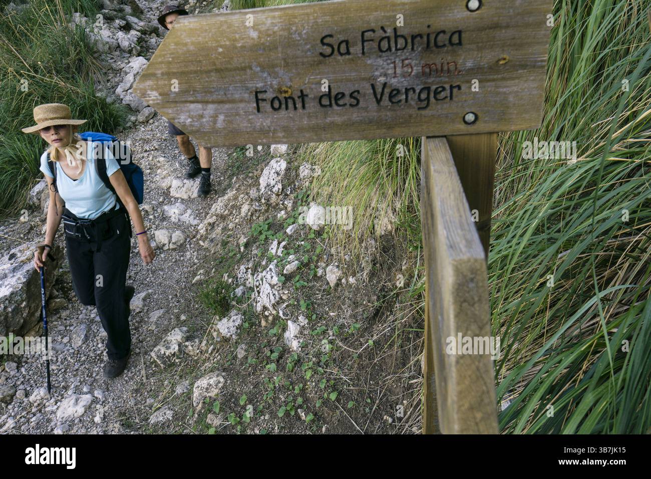 Estanque de Sa Costera, Soller, parque natural sierra de Tramuntana, Mallorca, spain Stock Photo