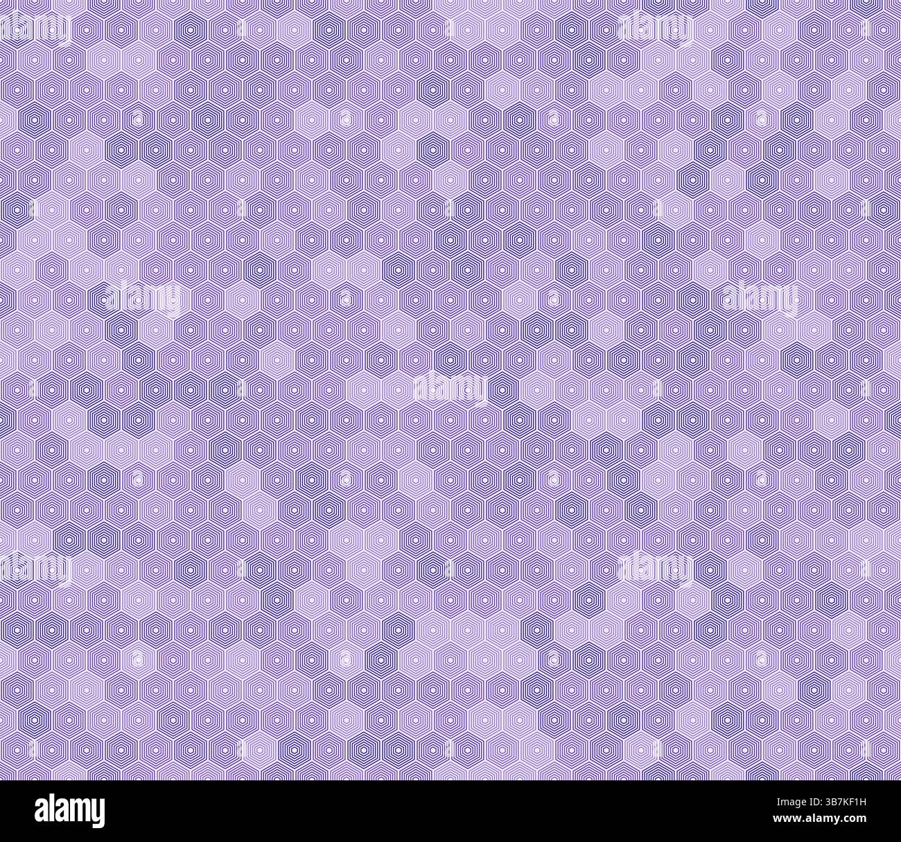 Hexagon vector pattern. Stacked hexagons mosaic pattern. Purple color ...
