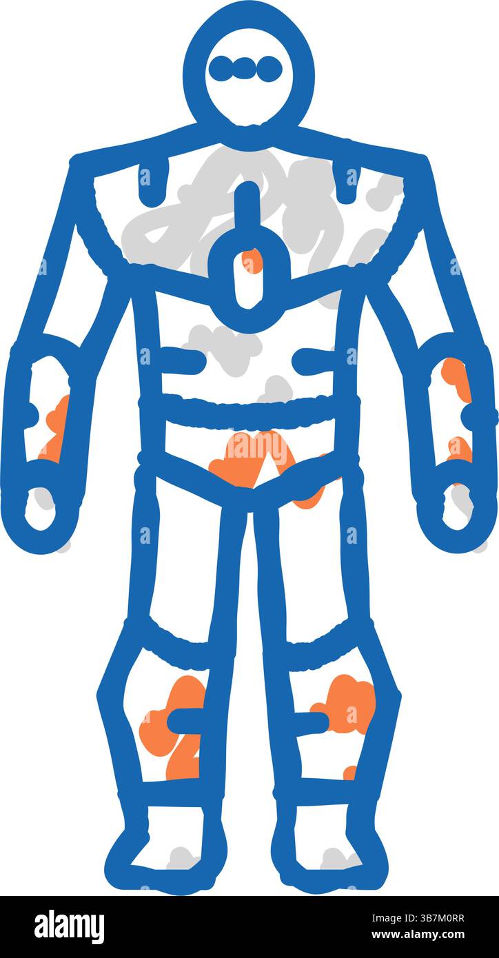 humanoid robot icon doodle illustration Stock Vector Image & Art - Alamy