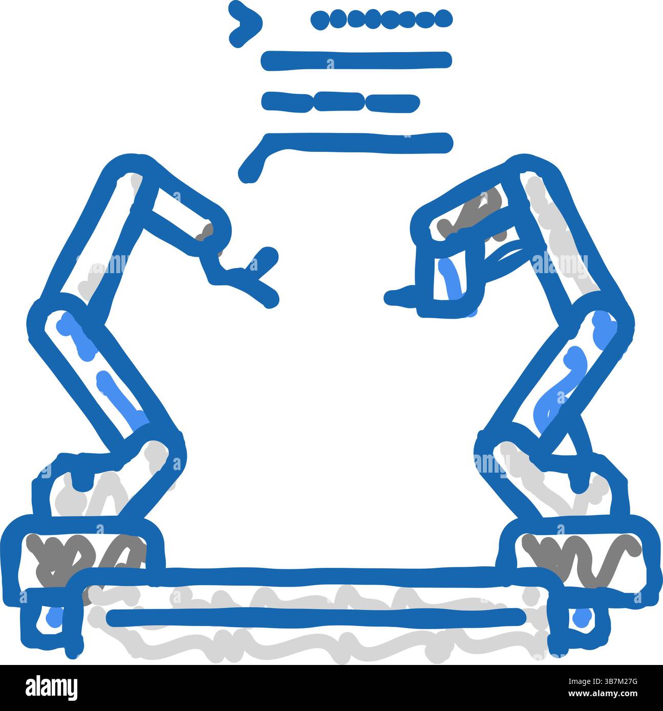 pre-programmed robot icon doodle illustration Stock Vector Image & Art ...