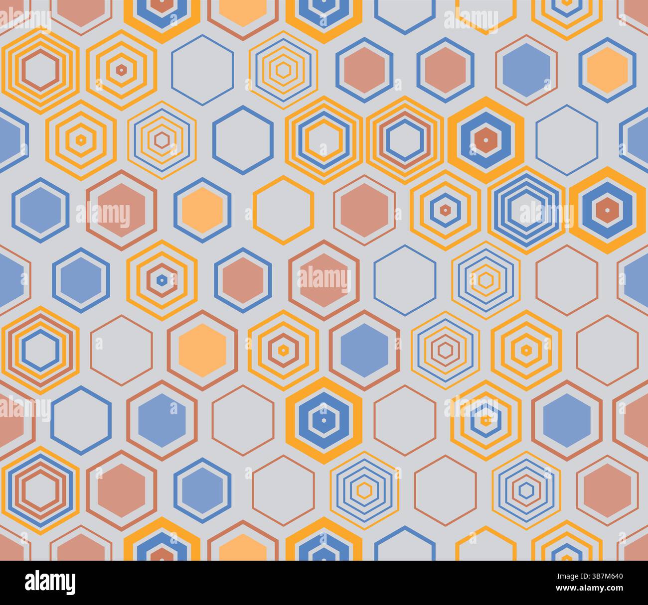 Hexagon background design. Geometric shapes of varied style and color ...