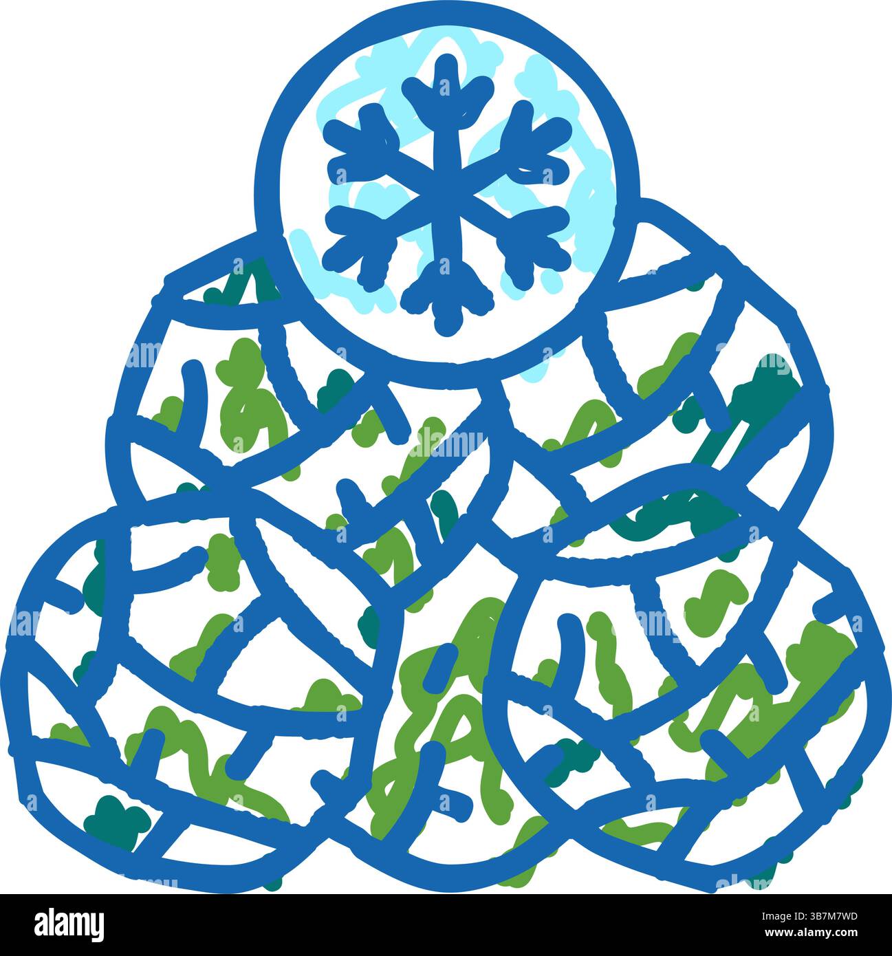 frozen spinach icon doodle illustration Stock Vector Image & Art - Alamy