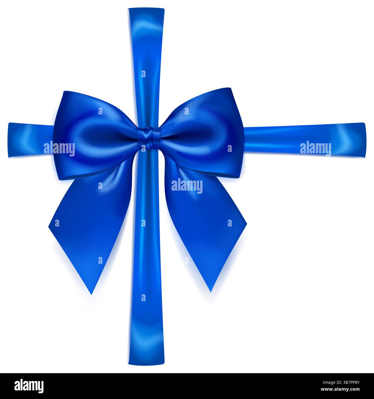 Blue ribbons wrapping silk Stock Vector Images - Alamy
