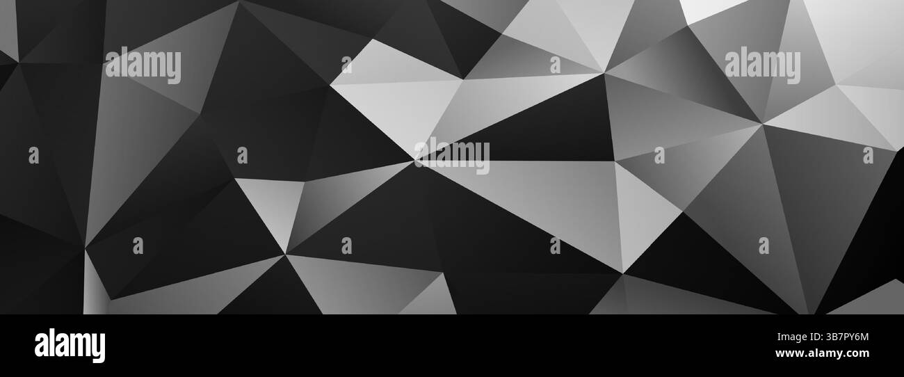 Abstract geometric black vector illustration featuring interconnected polygons and sharp angles, creating a dynamic and modern design. Stock Vector