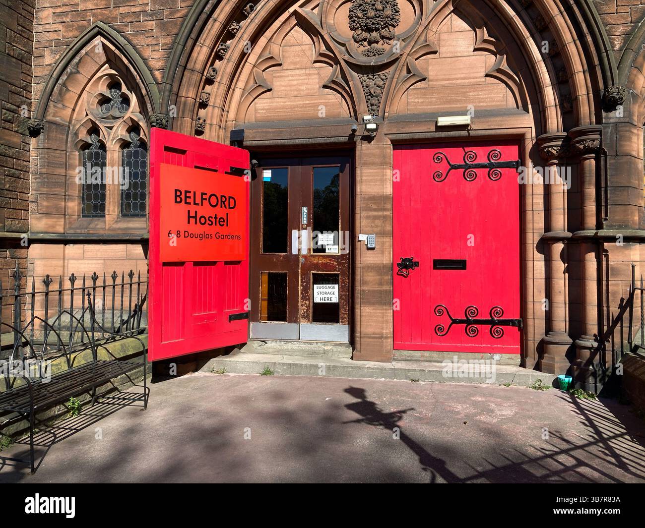 Belford Hostel, affordable accomodation, Edinburgh Scotland - Smartphone Captured Stock Image