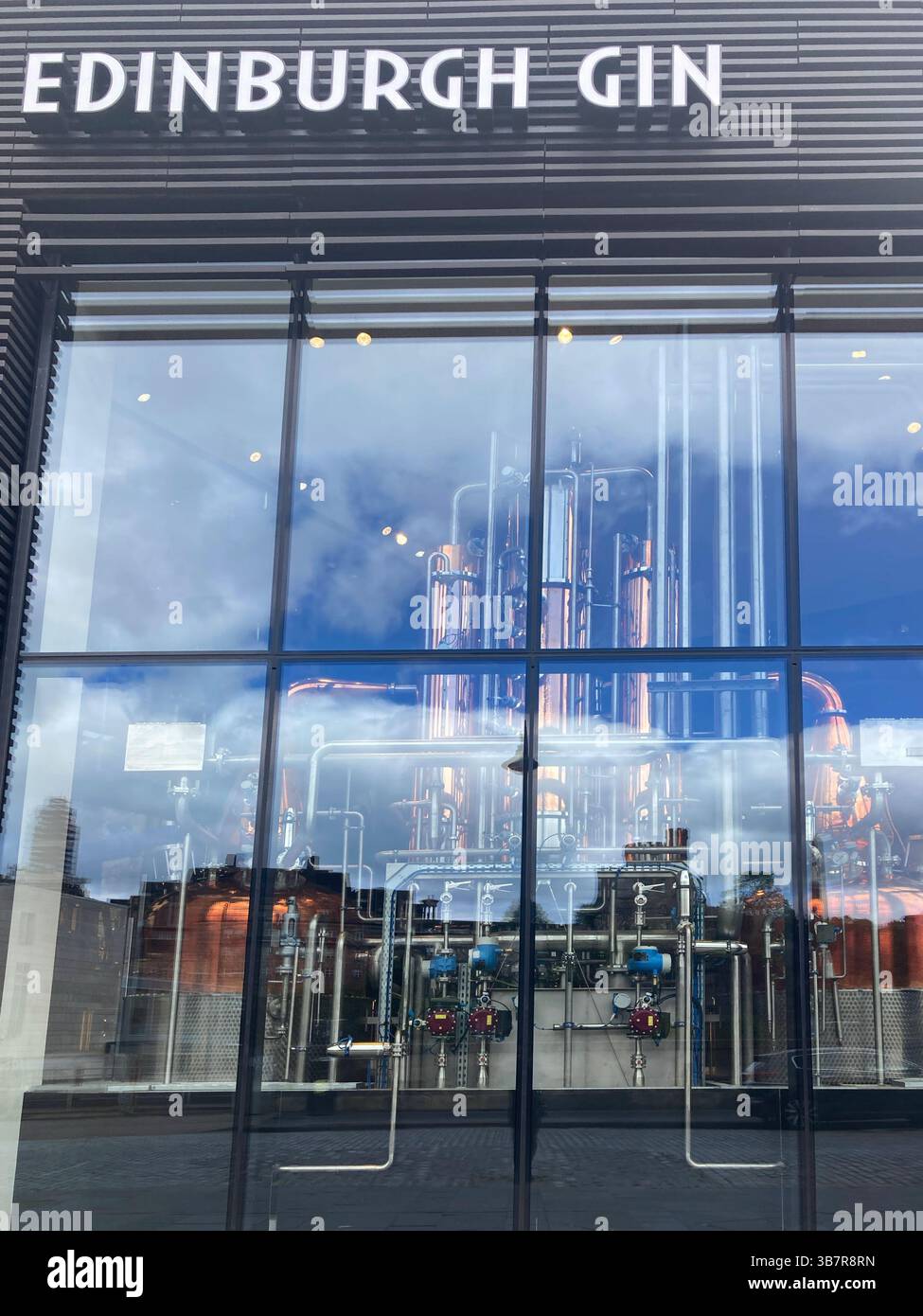 Edinburgh Gin Distillery, East Market Street, Edinburgh Scotland - Smartphone Captured Stock Image