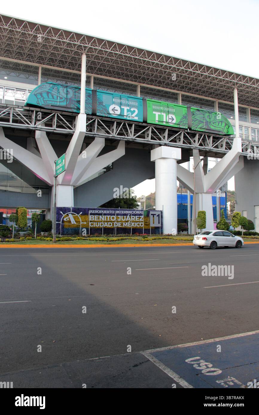 Mexico City, Mexico - Mar 13, 2025: The Aerotren at Mexico City ...