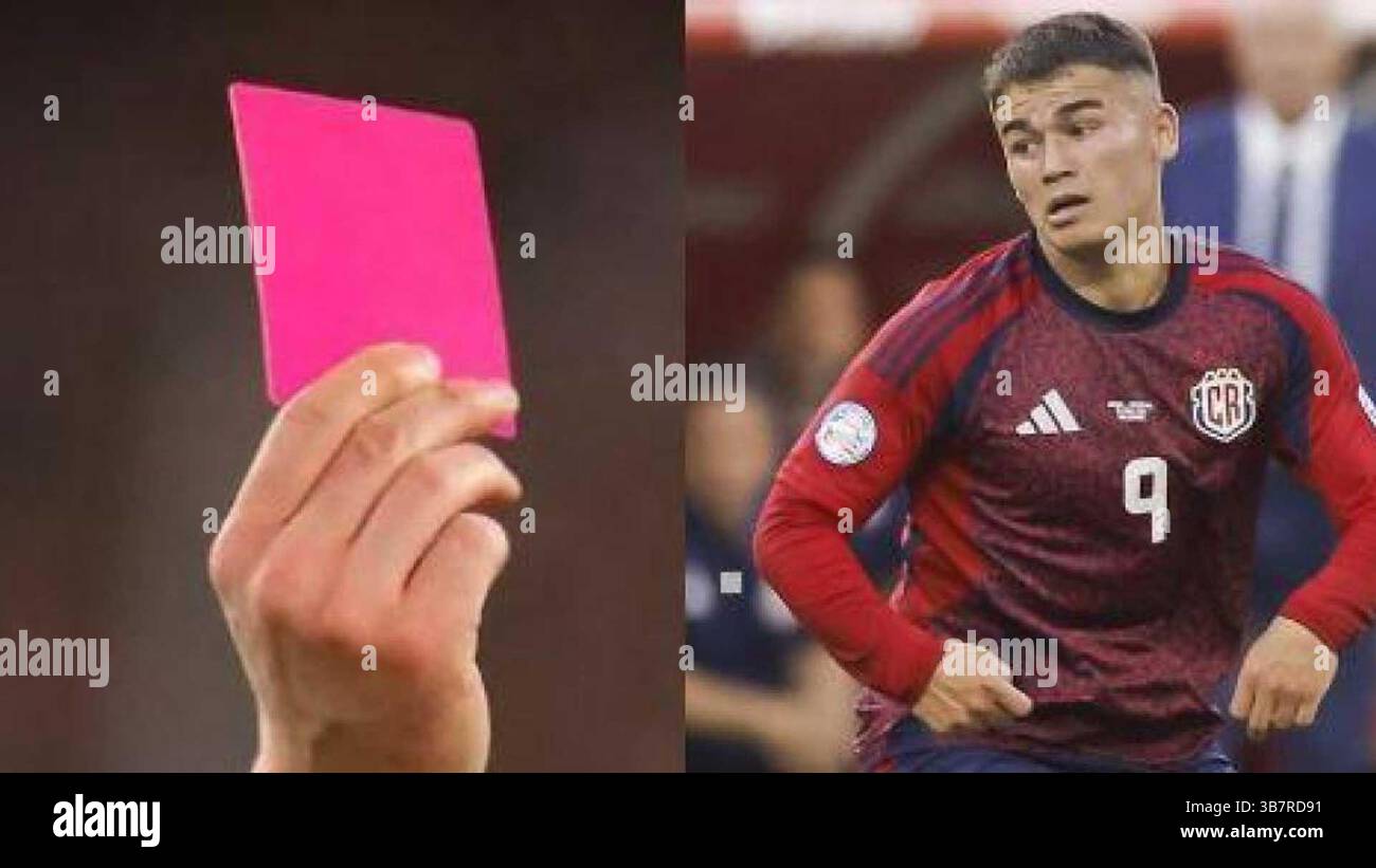 June 25, 2024: En la Copa AmÃƒÂ©rica 2024, Costa Rica usÃƒÂ³ la tarjeta rosa  para un sexto cambio debido a una conmociÃƒÂ³n cerebral en el partido  contra Brasil. (Credit Image: © El, image size:1300x821