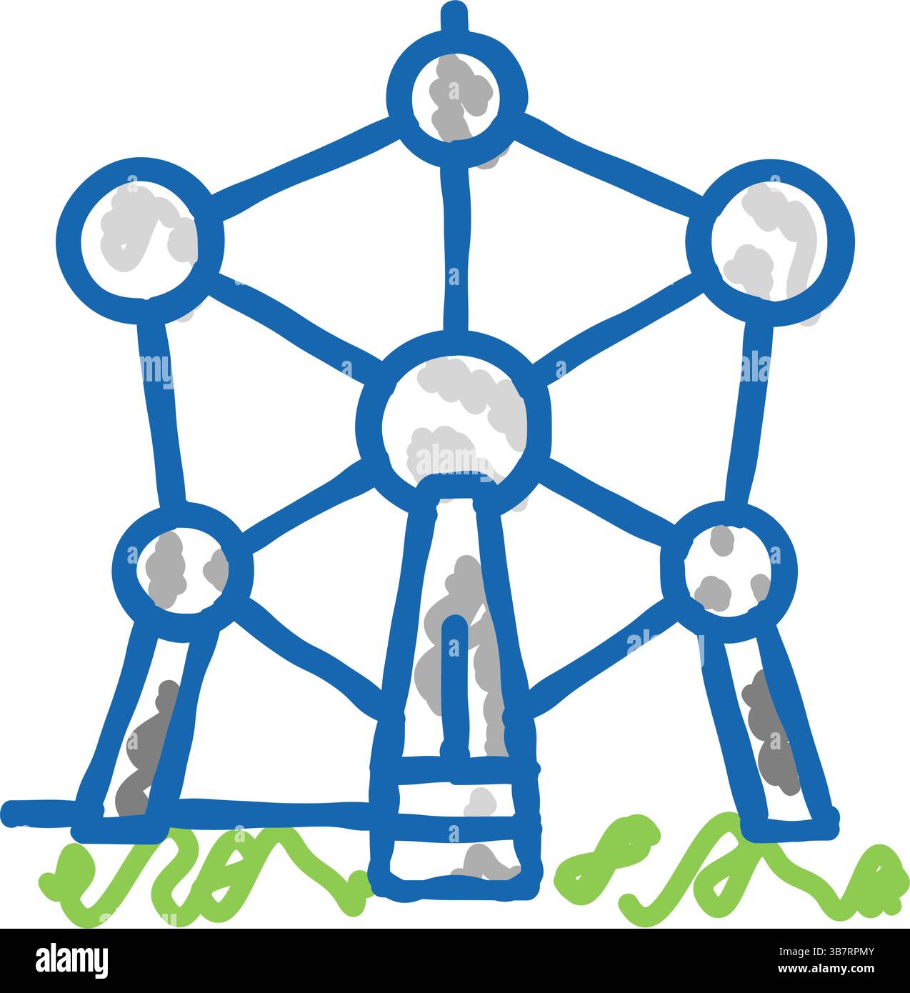 Atomium Stock Vector Images - Alamy