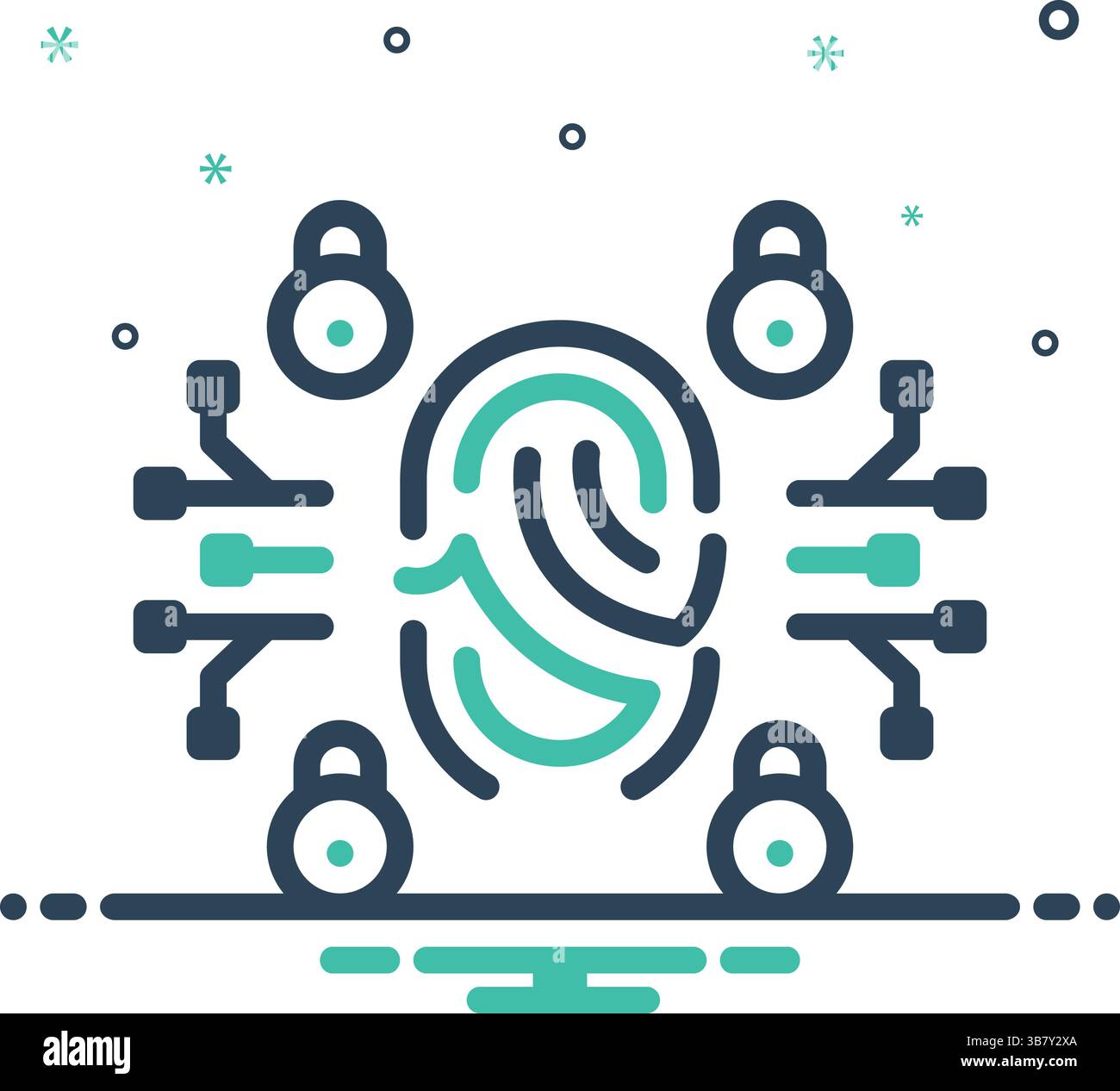 Icon for biometric data security, biometric Stock Vector Image & Art ...
