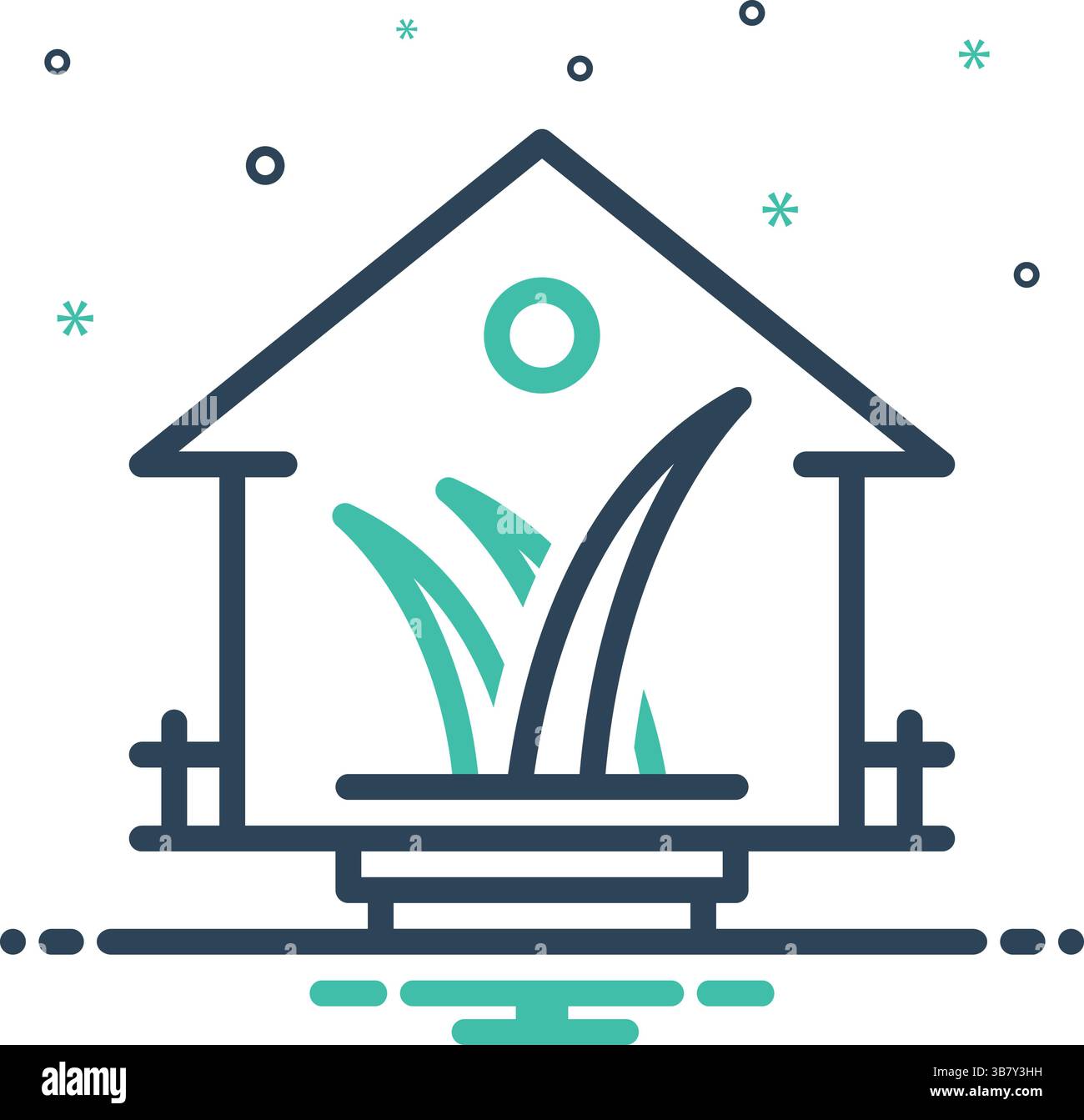 Greenhouse silhouette Stock Vector Images - Alamy