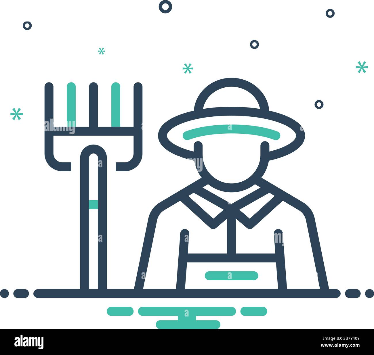 Icon for farmer, peasant Stock Vector Image & Art - Alamy