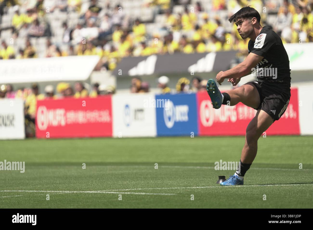 BlackRams' Main Taira during the 2024-25 Japan Rugby League One match ...