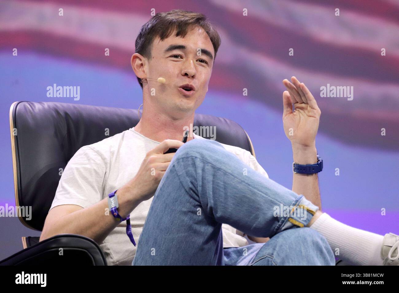 Gabriel Whaley beim OMR Festival 2025 in den Messehallen. Hamburg, 06. ...
