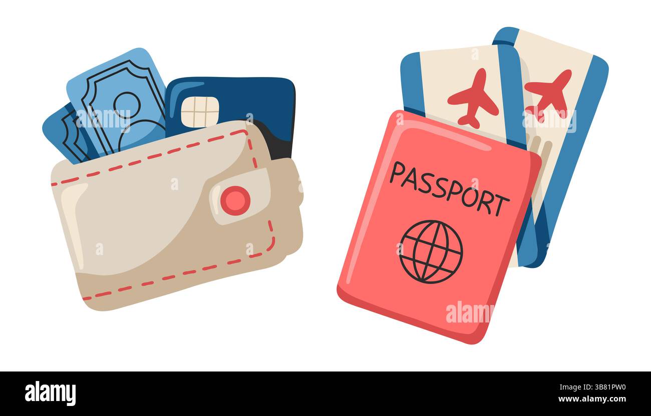 Passport clipart hi-res stock photography and images - Alamy, image size:1300x832