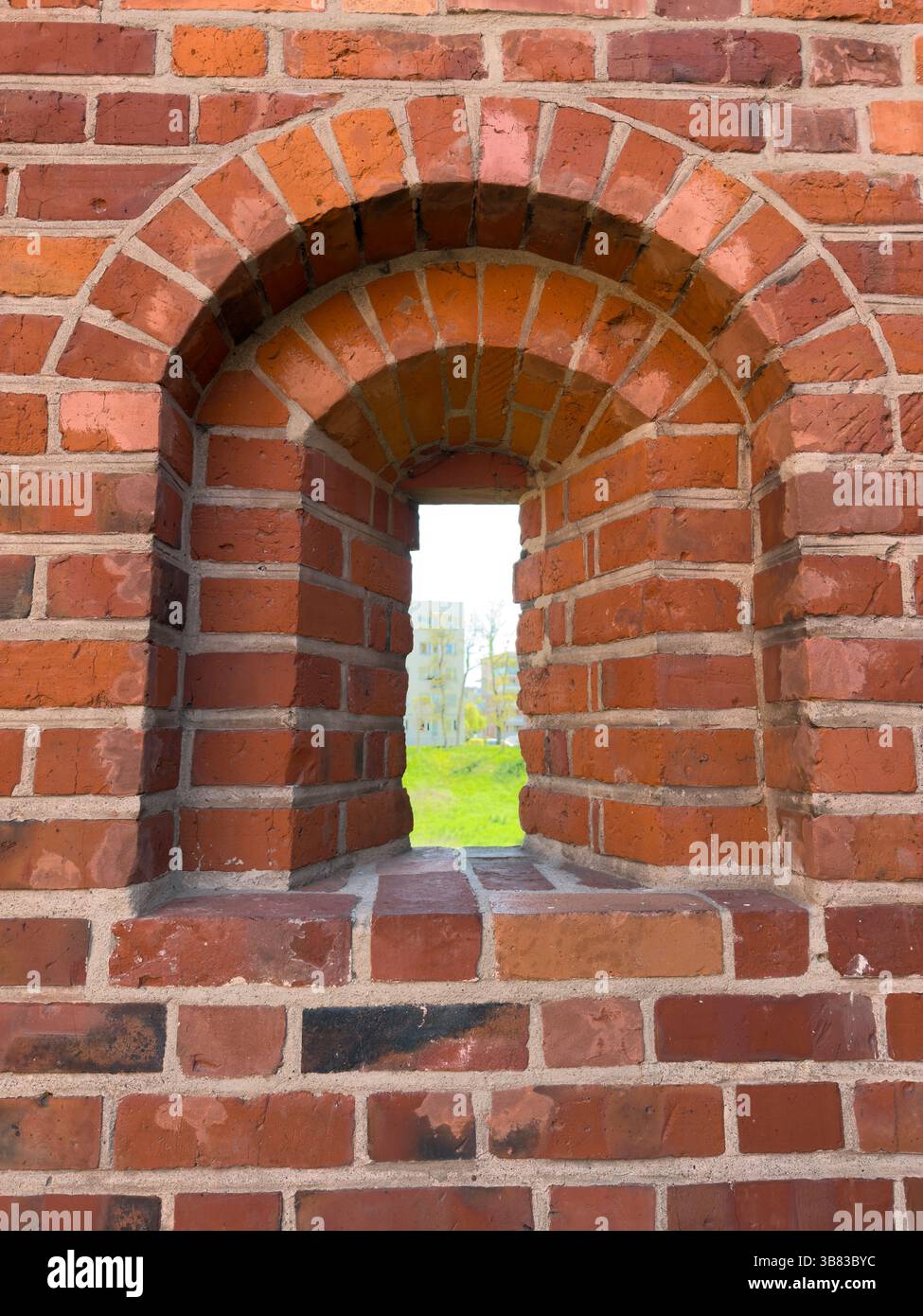 Modern landscapes seen through the loophole - Smartphone Captured Stock Image