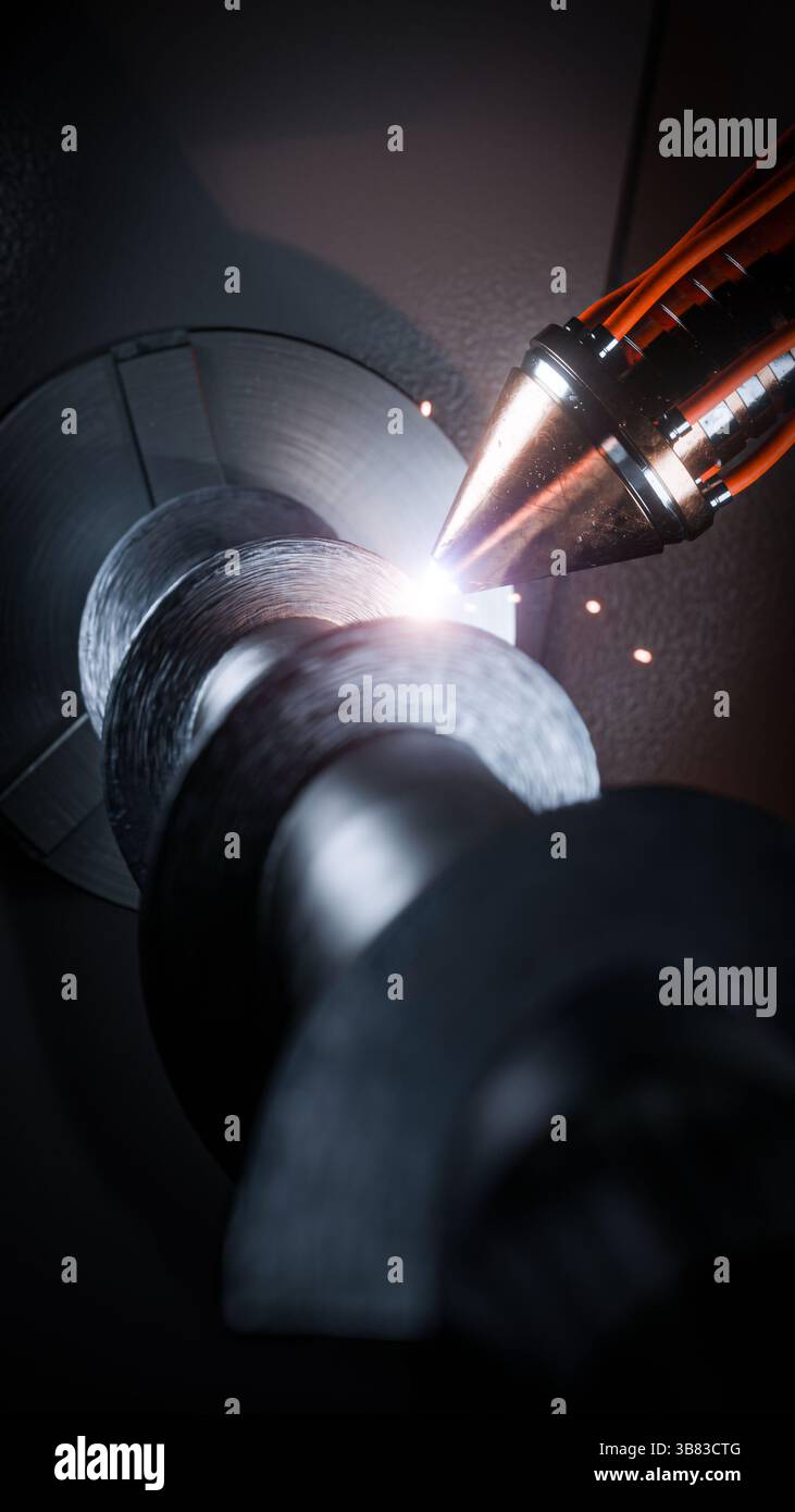High-precision CNC 3D printing process of a large metal auger using a ...