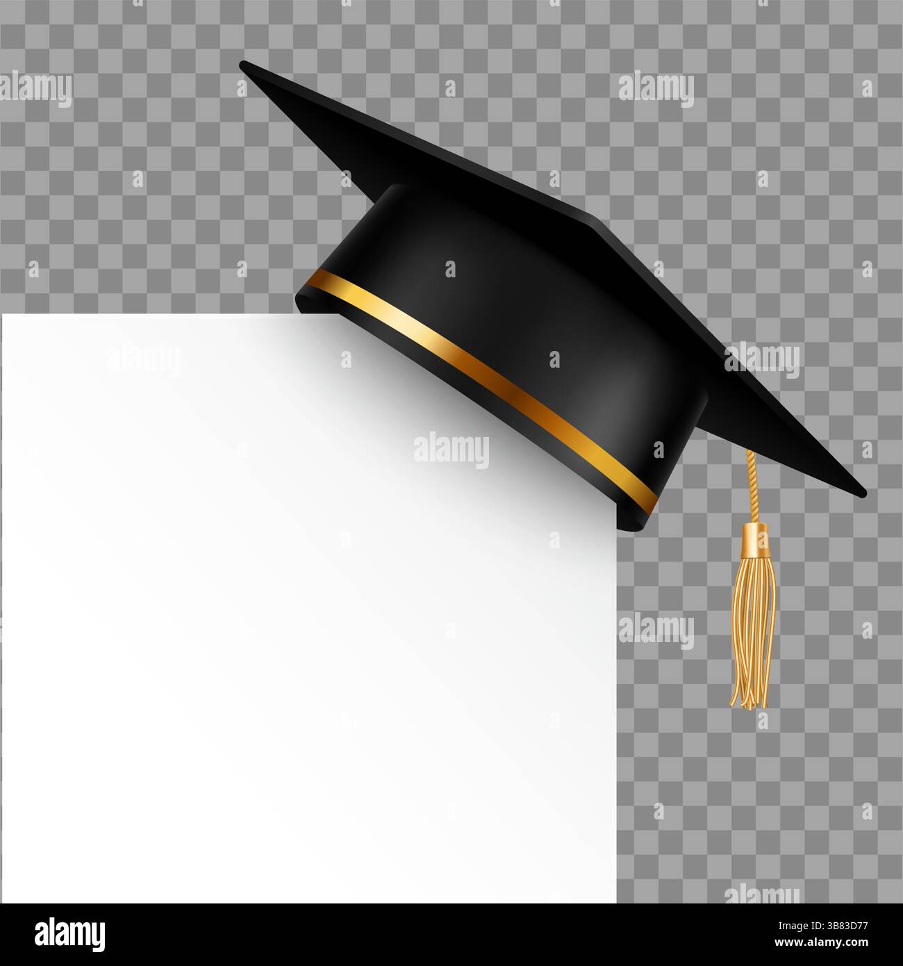Graduation hat blank diploma Stock Vector Images - Alamy