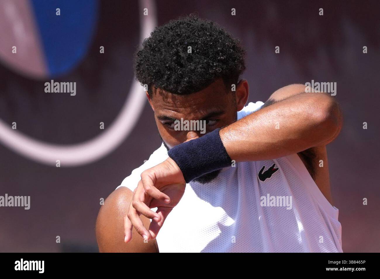 Rome, Italy. 07th May, 2025. Arthur Fils of France during a training session at the Internazionali BNL d'Italia 2025 tennis tournament at Foro Italico in Rome, Italy on 5 7, 2024. Credit: Insidefoto/Alamy Live News Stock Photo