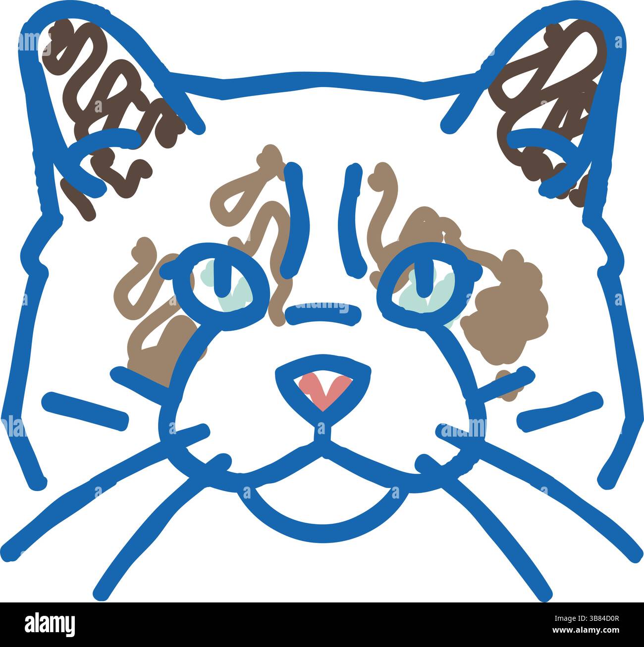 Fluffy ragdoll Stock Vector Images - Alamy