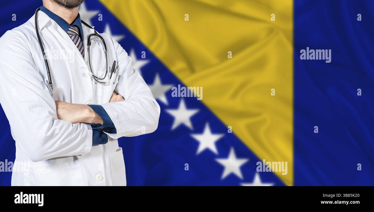 Bosnia national health system. Bosnia health and medical insurance concept Stock Photo