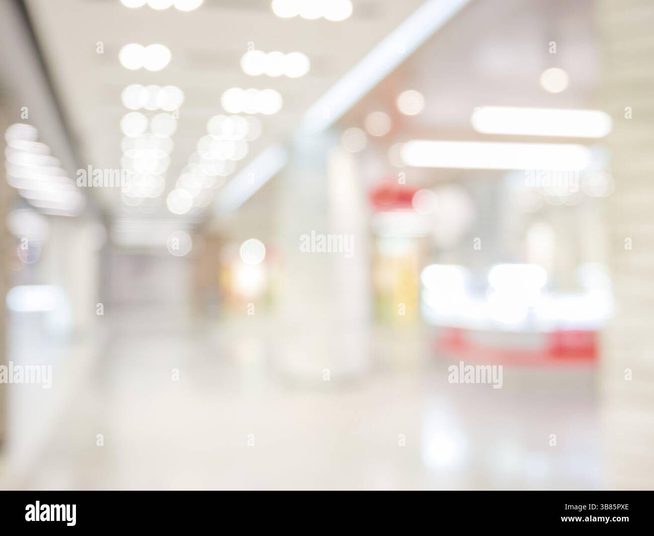 Abstract background of shopping mall, shallow depth of focus Stock Photo