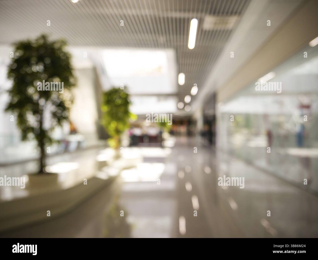Abstract background of shopping mall, shallow depth of focus Stock Photo