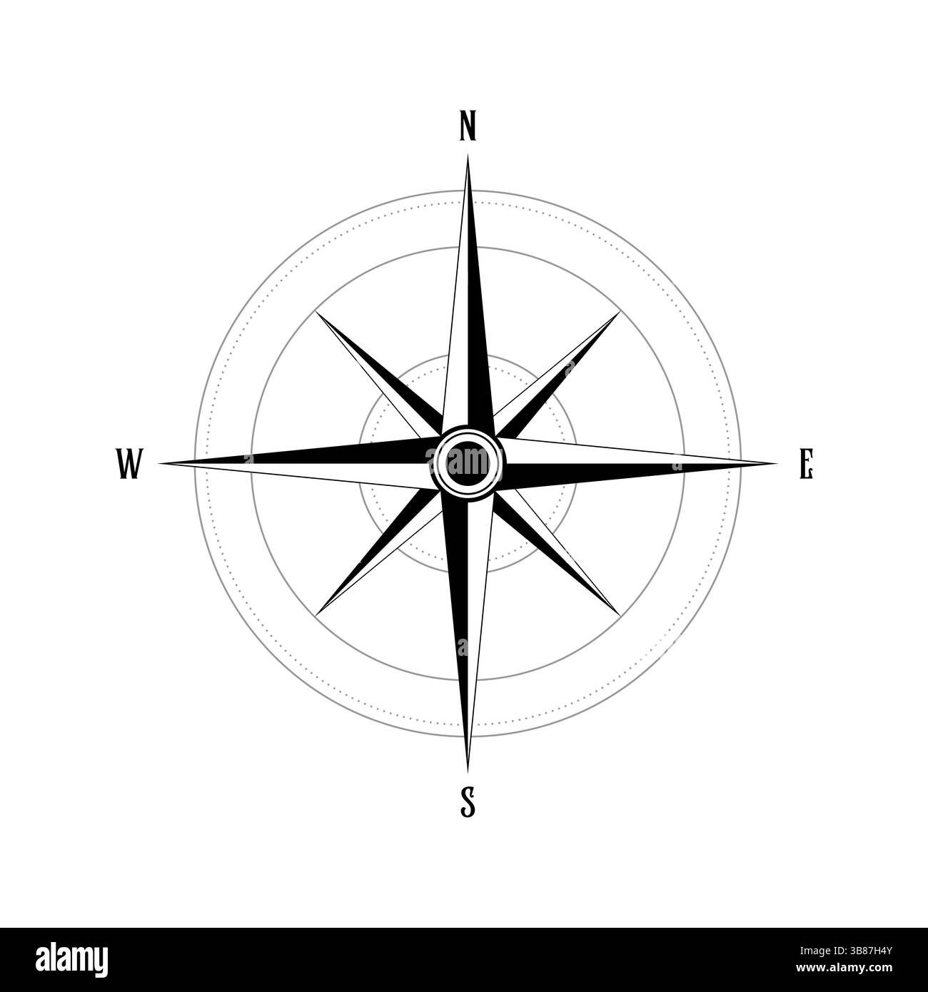 Wind rose world directions Cut Out Stock Images & Pictures - Alamy