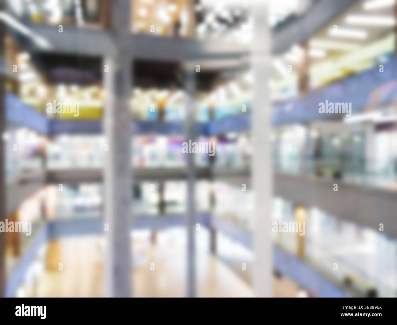 Abstract background of shopping mall, shallow depth of focus Stock Photo