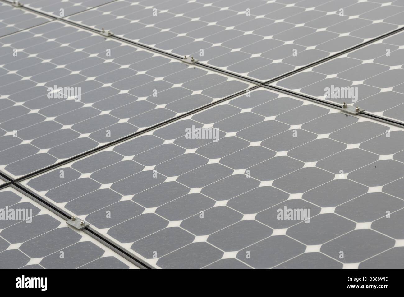 Solar panels allow the production of clean energy Stock Photo - Alamy