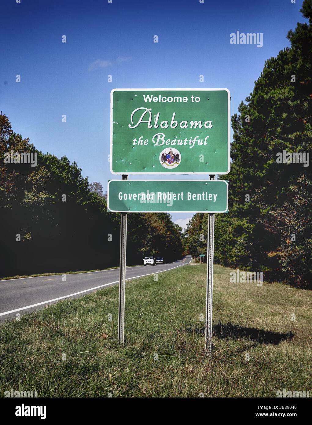Ala Sign State sign Alabama, USA, North America Stock Photo - Alamy
