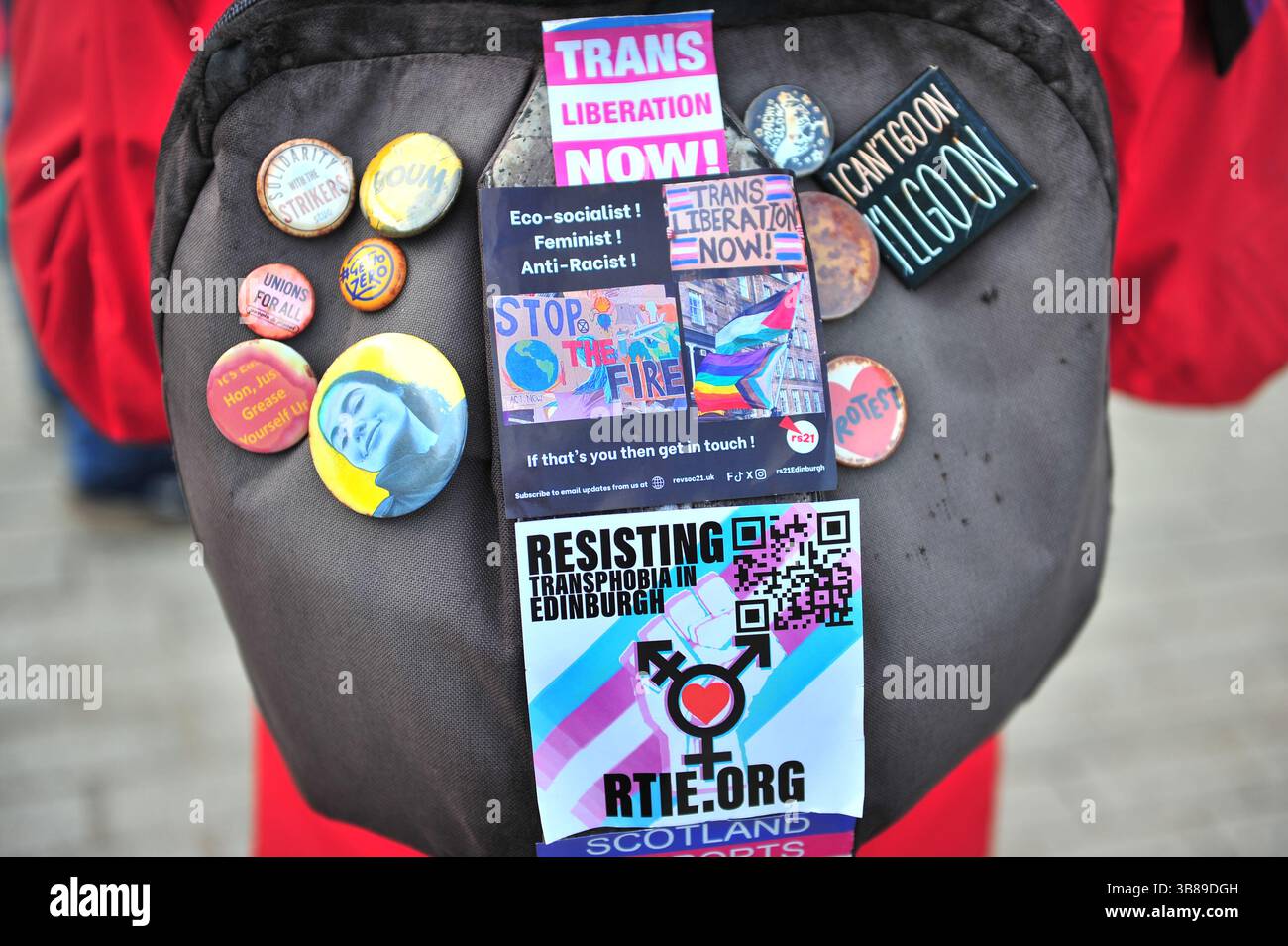 Pro trans protest hi-res stock photography and images - Alamy
