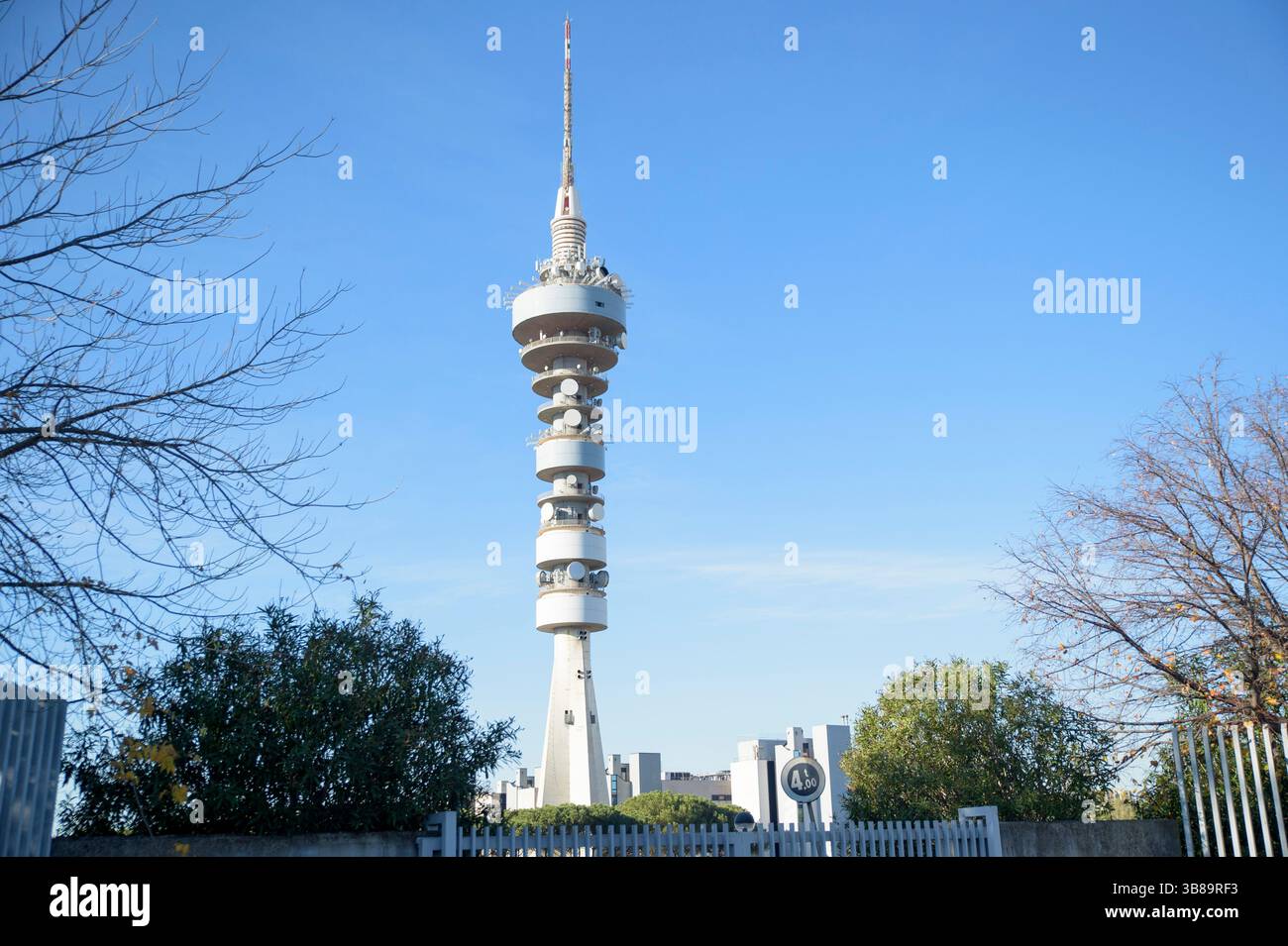 Torre Telecom Rome Telecom italia tower hi-res stock photography and images - Alamy