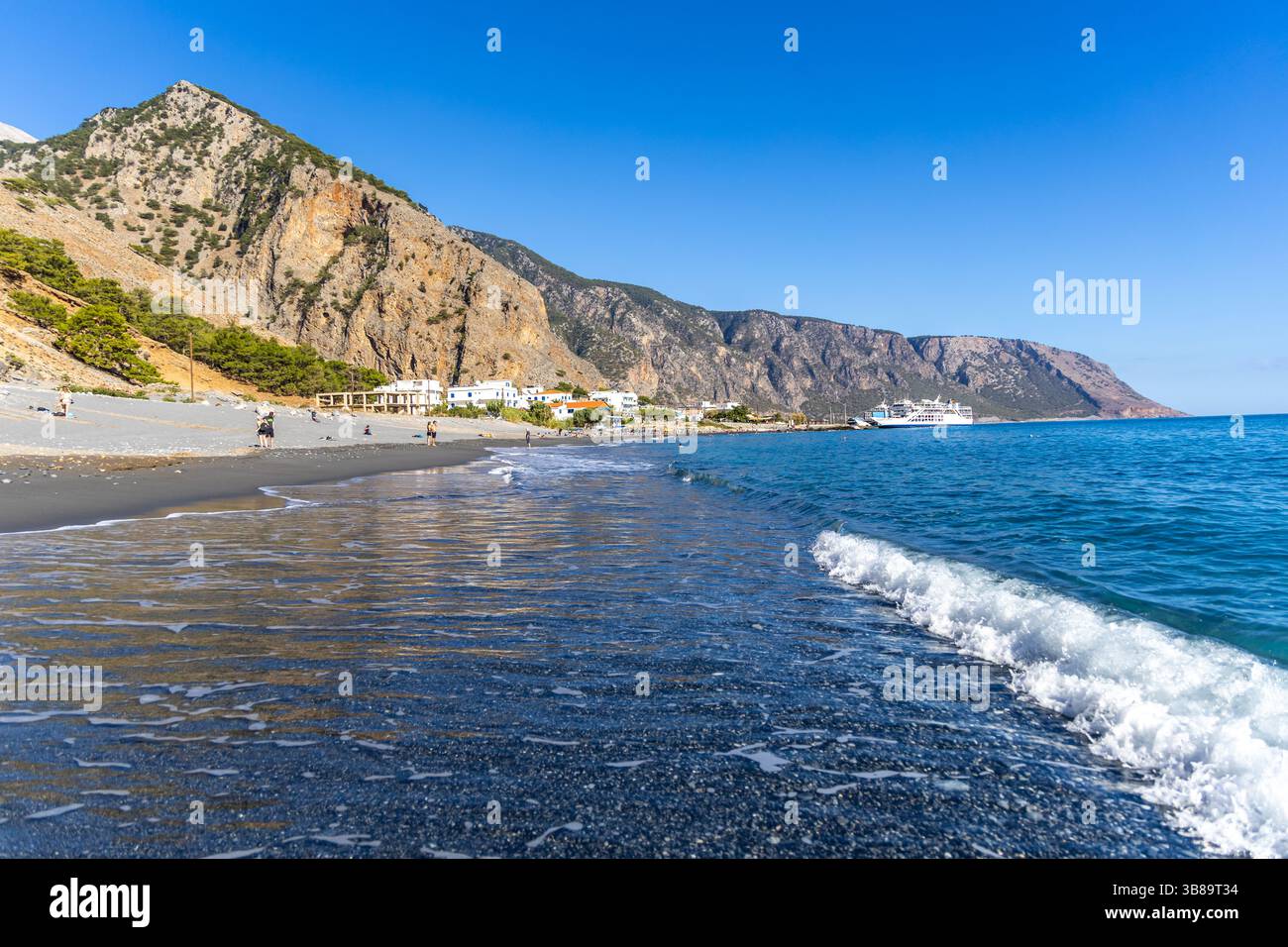 Crete Greece October 18 2024 Coastal View Of Agia Roumeli In Crete 