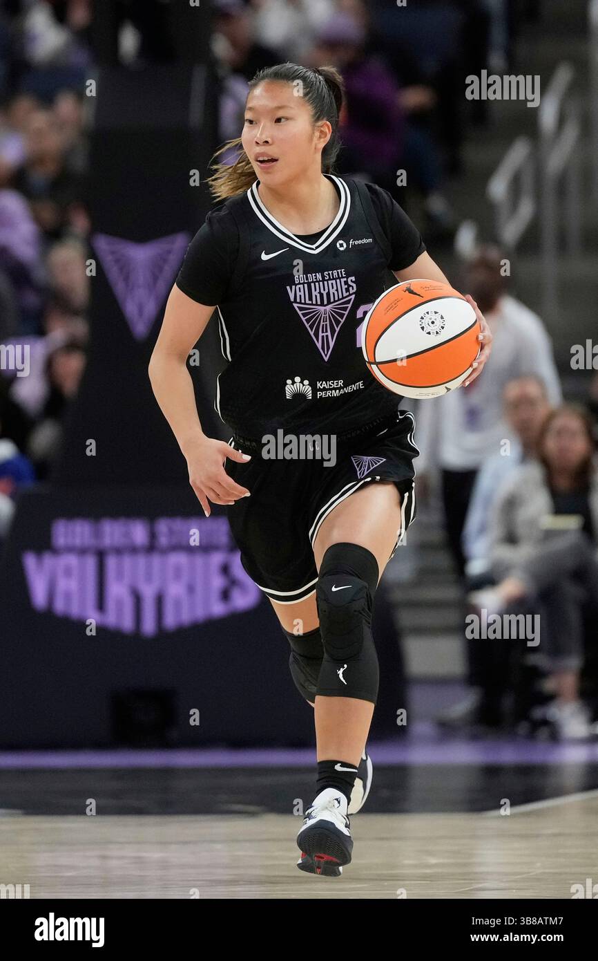 Wnba Chen Golden State Valkyries guard Kaitlyn Chen during a WNBA preseason ...