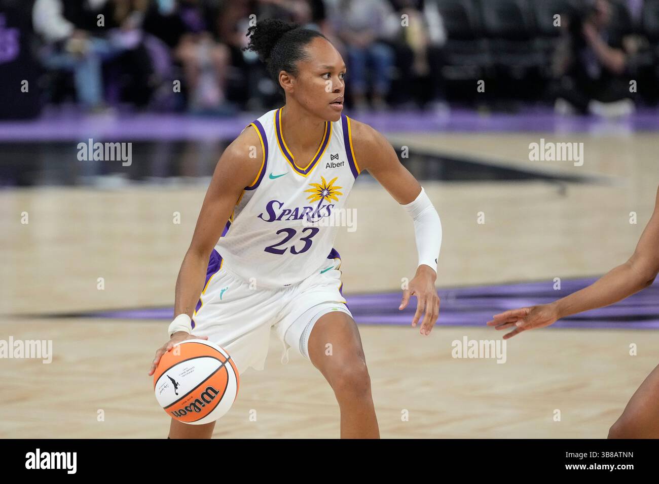 Los Angeles Sparks forward Azura Stevens during a WNBA preseason ...