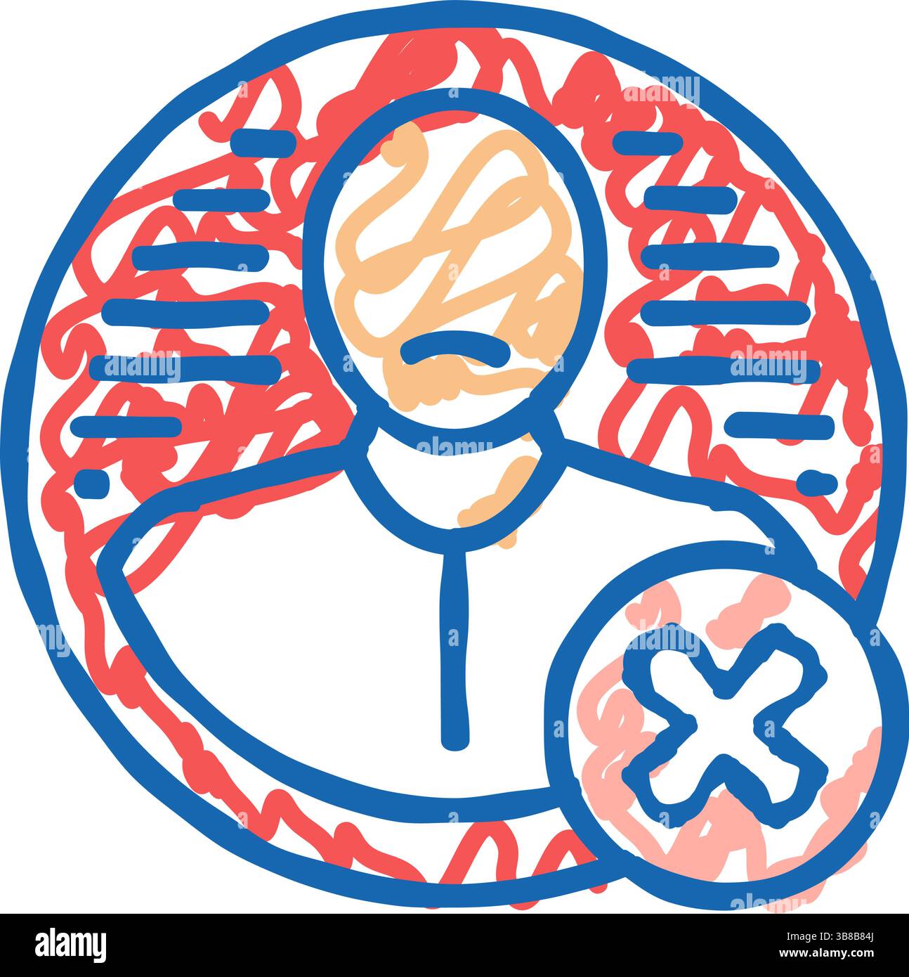 delete-account-icon-doodle-illustration-stock-vector-image-art-alamy