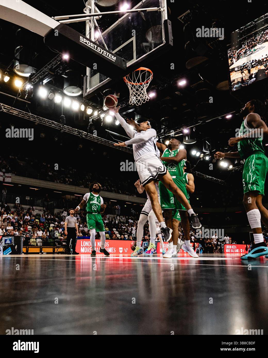 Lions' Aaryn Rai during the London Lions defeat of Surrey 89ers in the ...