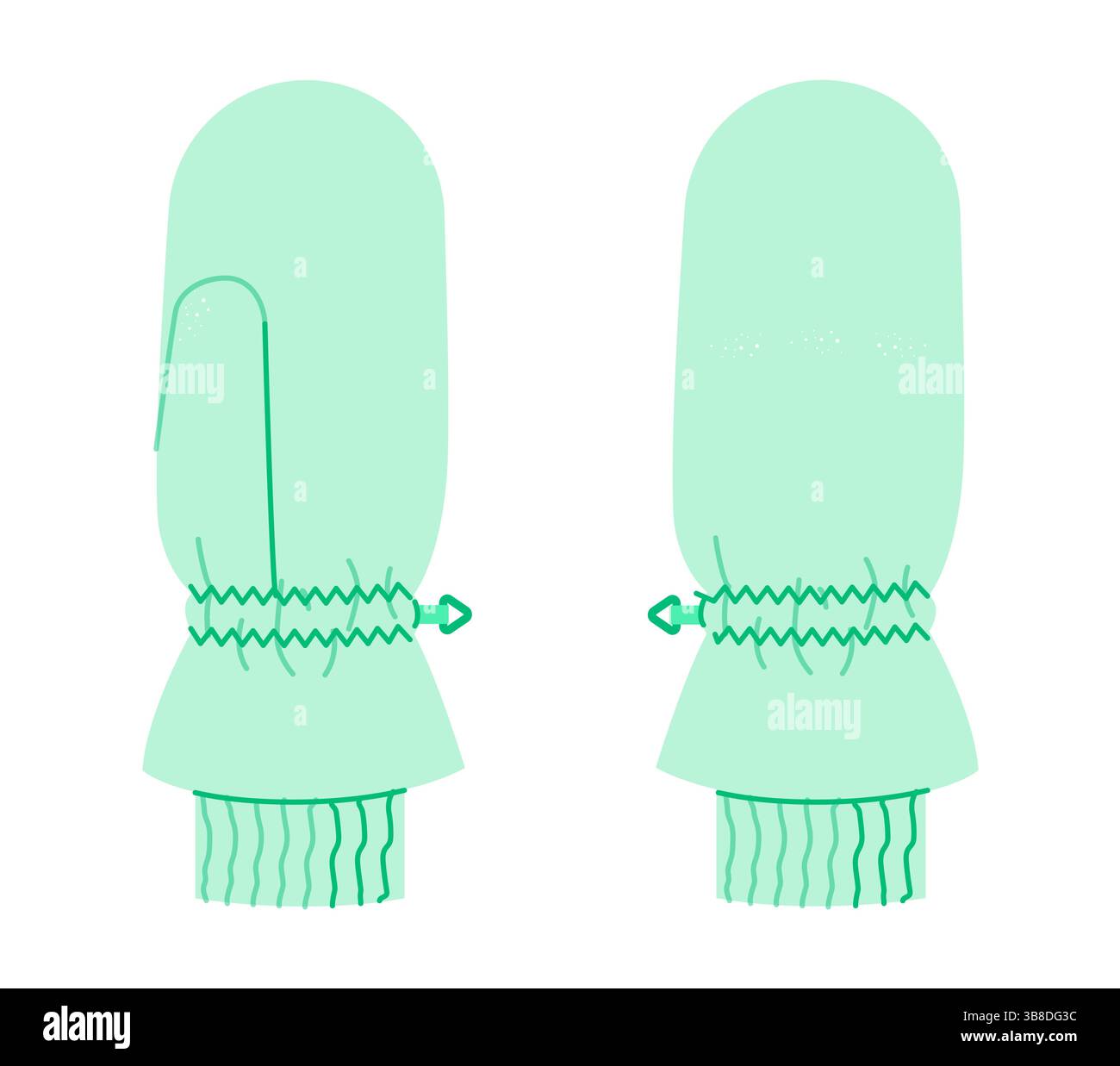 Snowboarding Gloves Mittens mint cartoon Fashion hand accessory ...