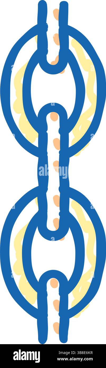 trace chain icon doodle illustration Stock Vector Image & Art - Alamy