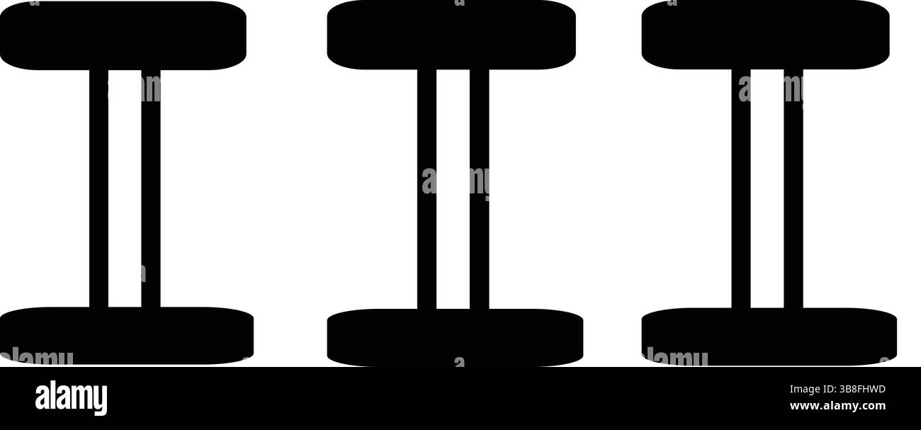 A vector illustration shows a black and white set of computer keys, an office equipment icon Stock Vector